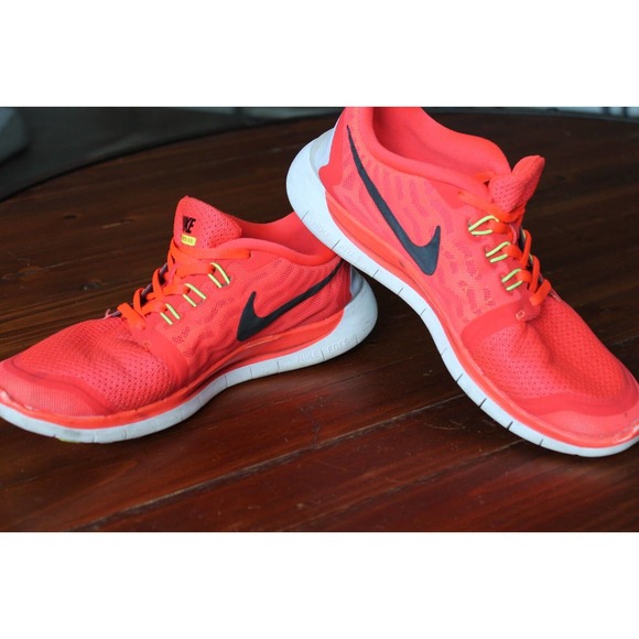 NIKE Free 5.0 GS Youth's Running Shoes 725104-600 Size 6.5Y/Womens Size 8 Orange - Picture 7 of 10
